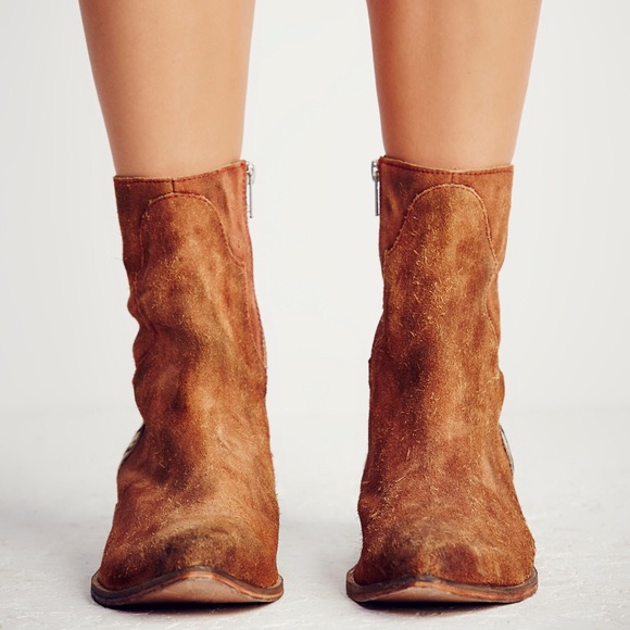 Free People Last Outlaw Calf Hair Ankle Boot - Picture 4 of 8